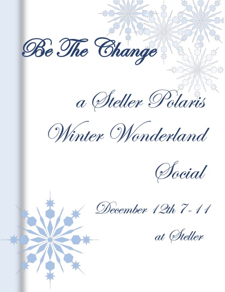 Be the Change Flyer 1 Color