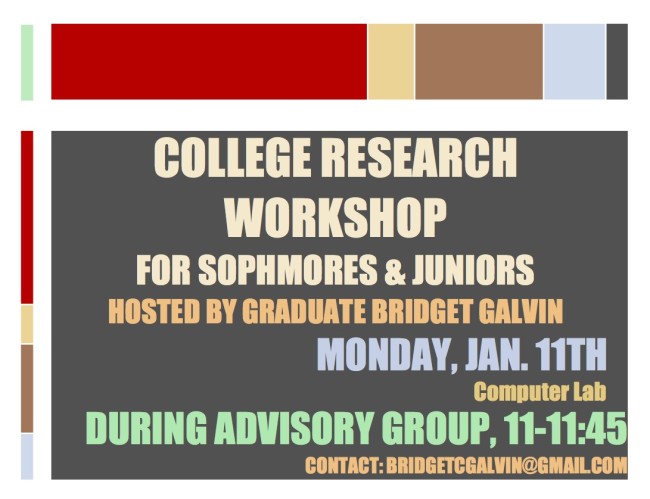 College Research Workshop