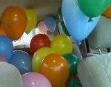 Balloons in car