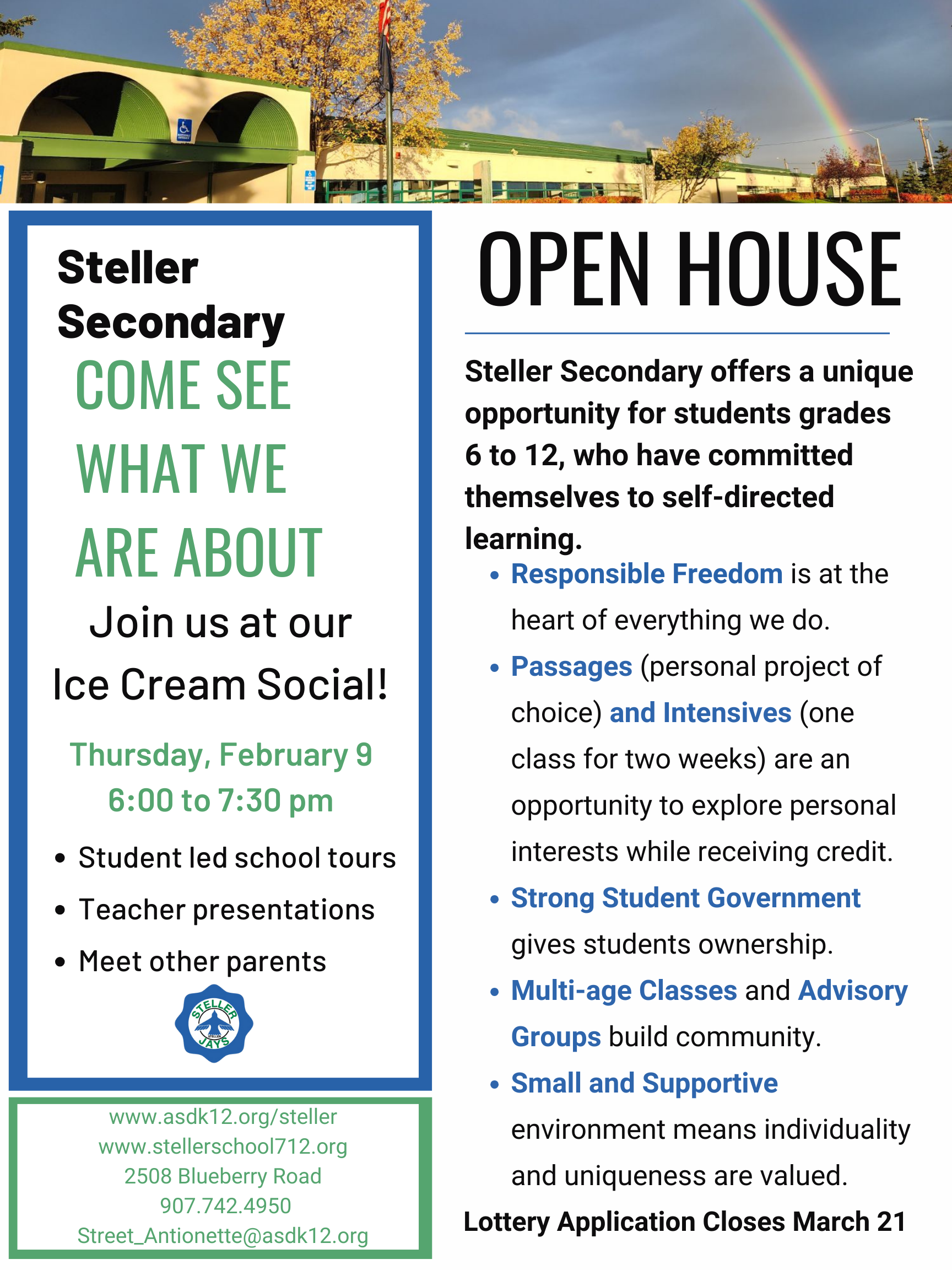 Steller Ice Cream Social – please share widely | Steller Parent Group